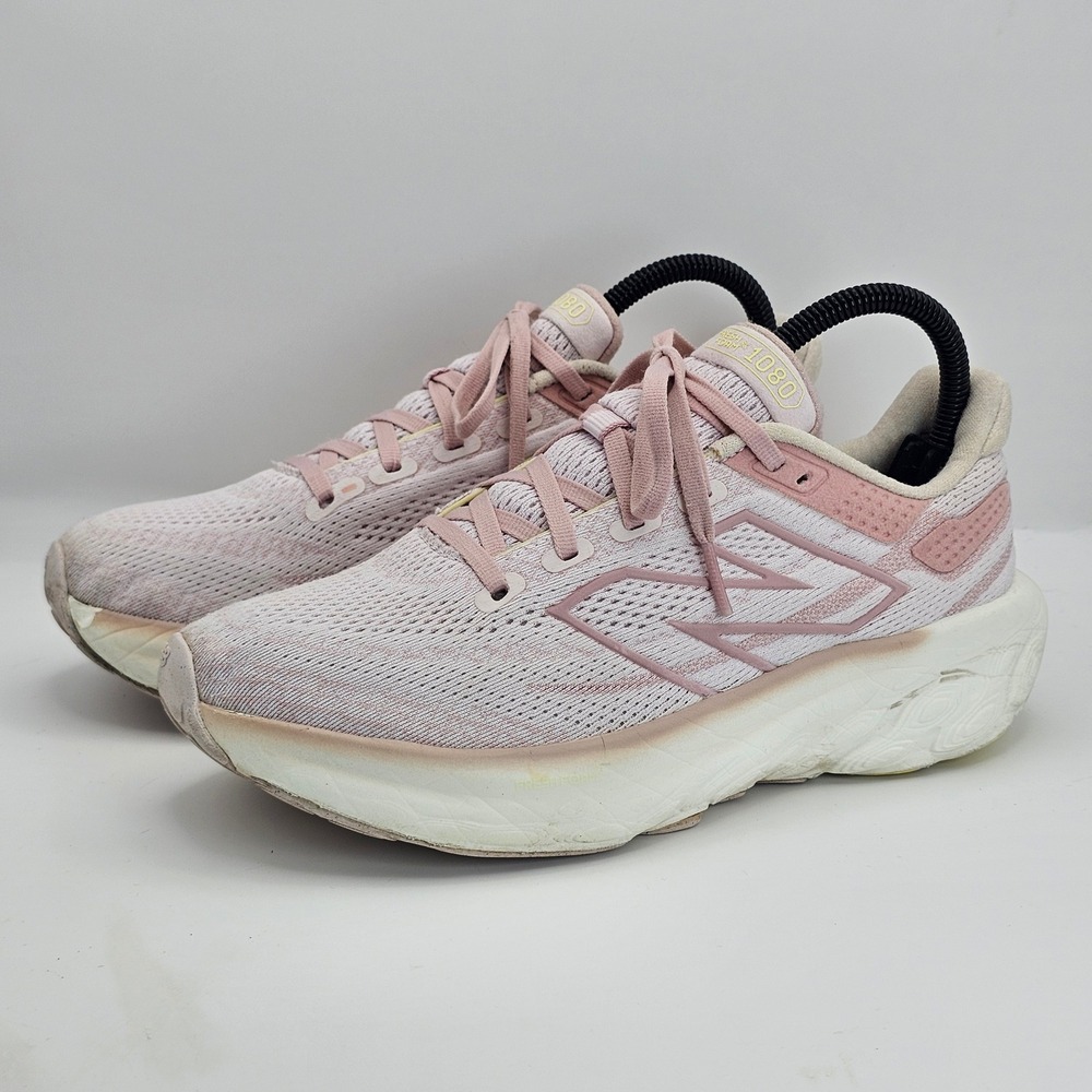 New Balance Fresh Foam X 1080 v13 Pink White Running Shoes W1080P13 Womens 7.5
